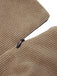 [Prevendita]  Abito kaki anni '50 in maglia con inserti in pelle patchwork