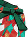 Abito a quadri patchwork natalizio verde anni '50
