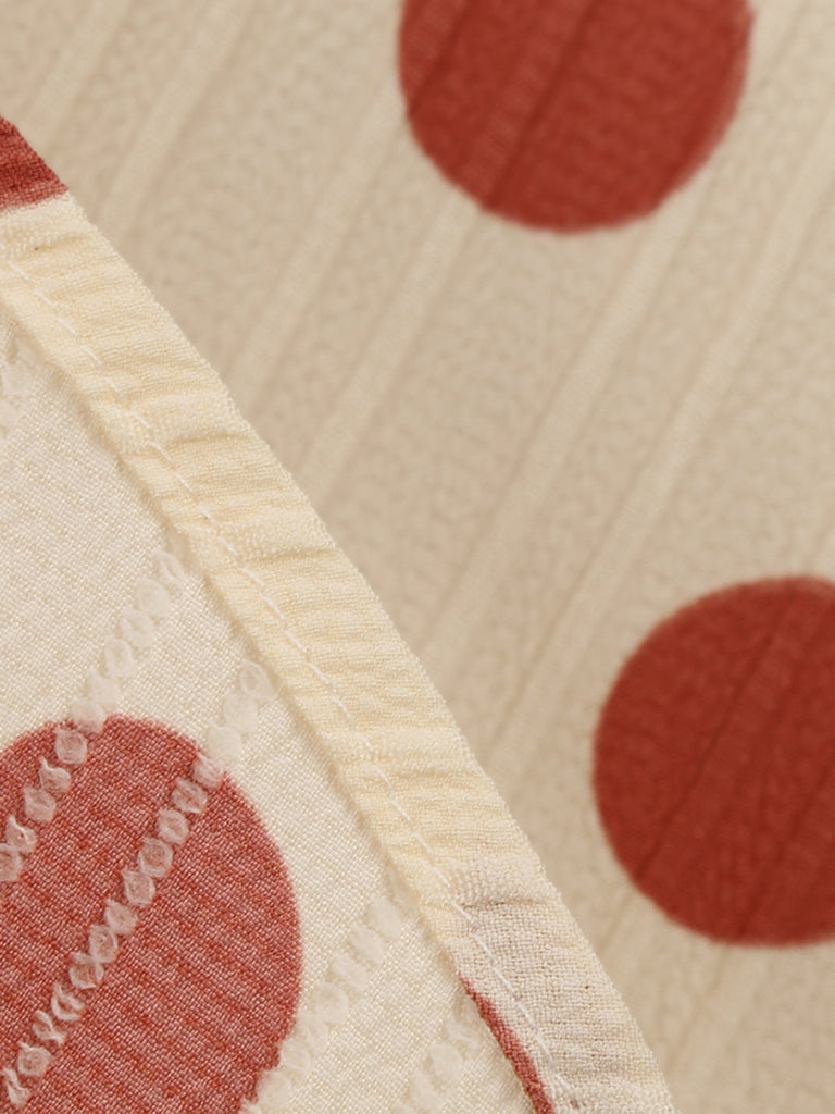 Abito a ruota con a pois  scollo all'americana anni '50
