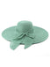 Cappello da sole in rafia a tesa larga con nastro