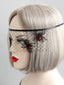 Cerchietto a rete con strass a forma di ragno Halloween