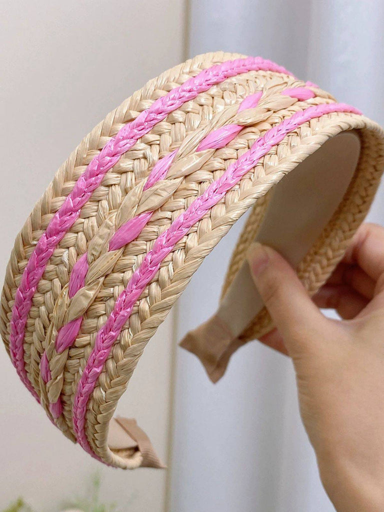 Fascia intrecciata patchwork boho colore