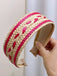 Fascia intrecciata patchwork boho colore