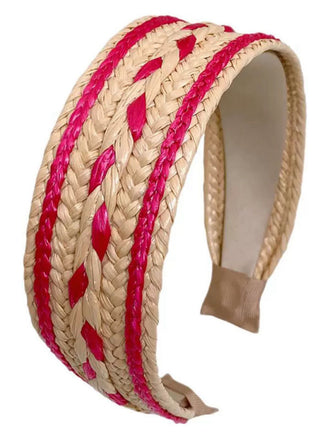 Fascia intrecciata patchwork boho colore