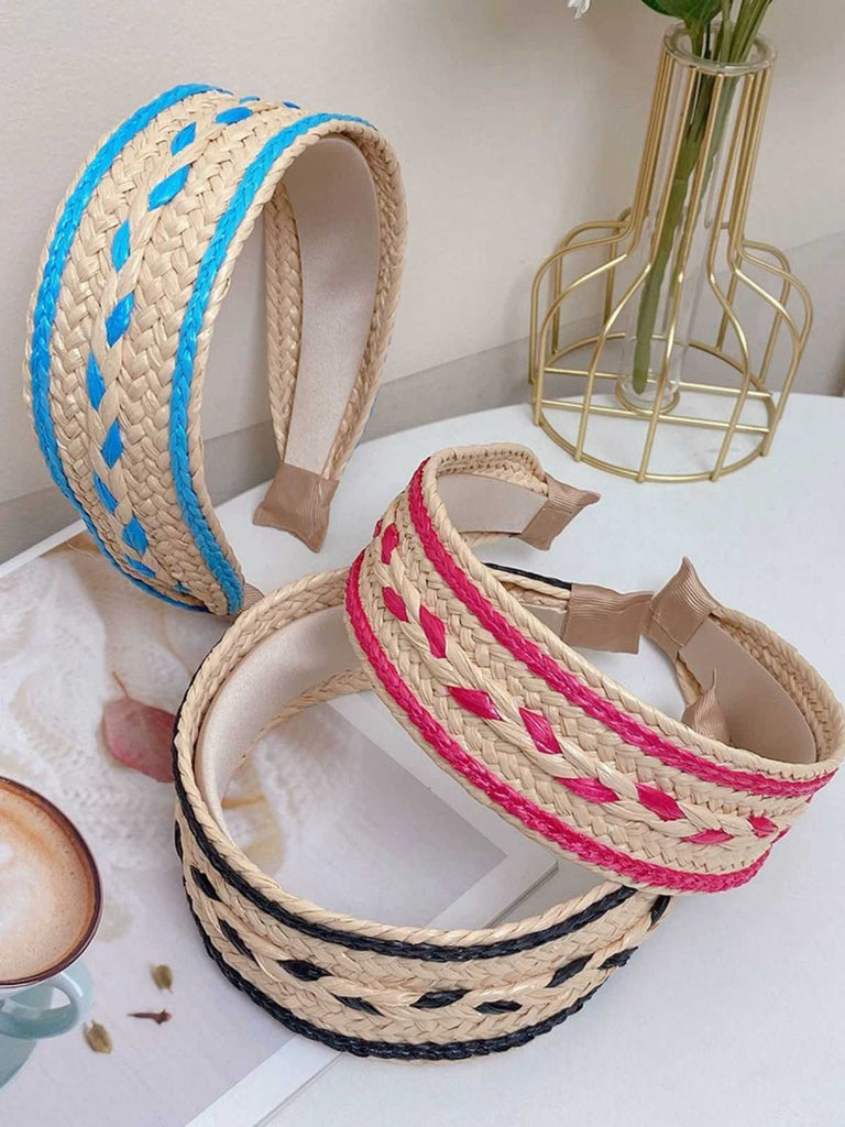 Fascia intrecciata patchwork boho colore