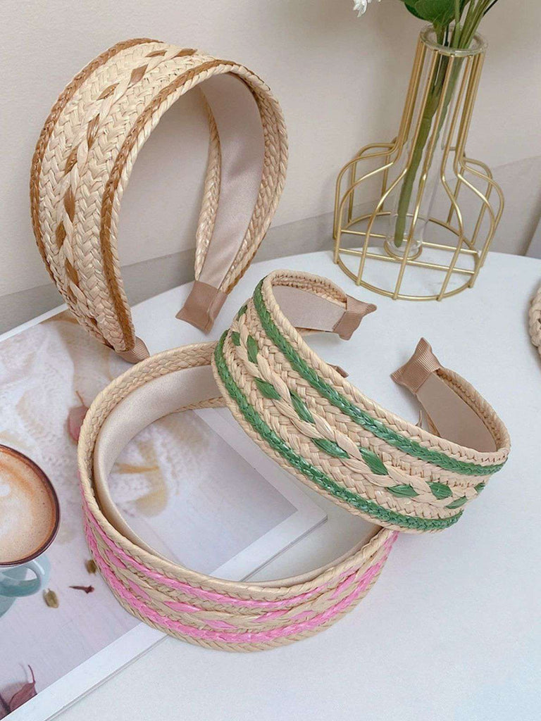 Fascia intrecciata patchwork boho colore