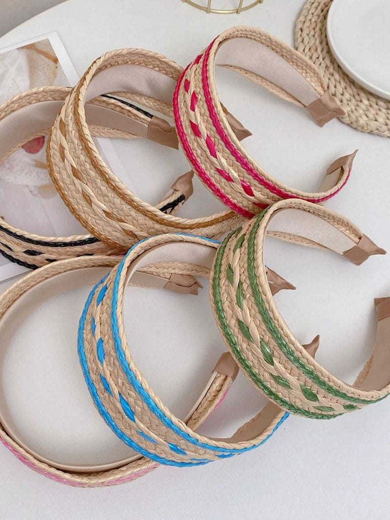 Fascia intrecciata patchwork boho colore