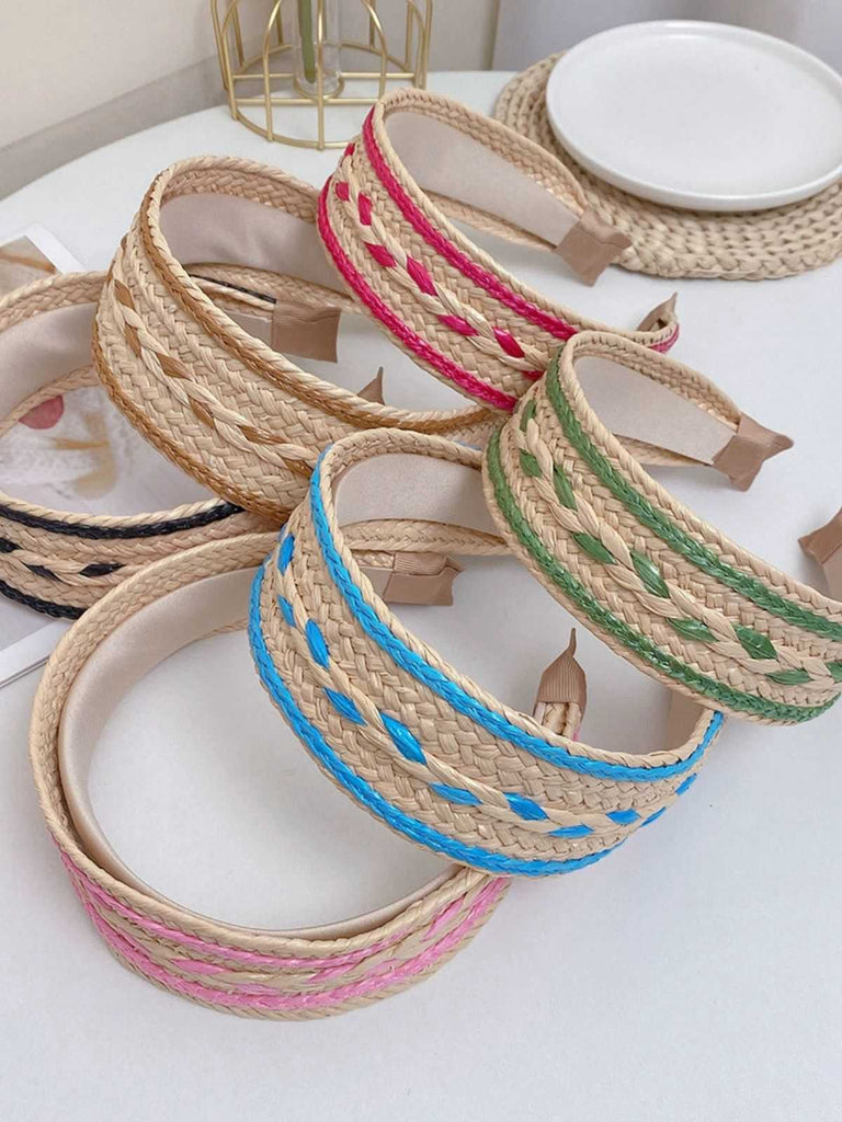 Fascia intrecciata patchwork boho colore