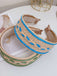 Fascia intrecciata patchwork boho colore