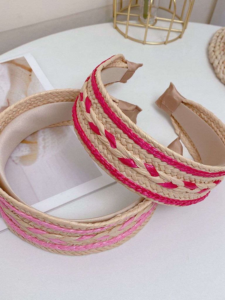 Fascia intrecciata patchwork boho colore