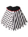 Mantello da clown horror Halloween in bianco e nero anni '50