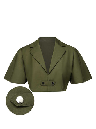 [Prevendita] Mantella corta con revers verde anni '50