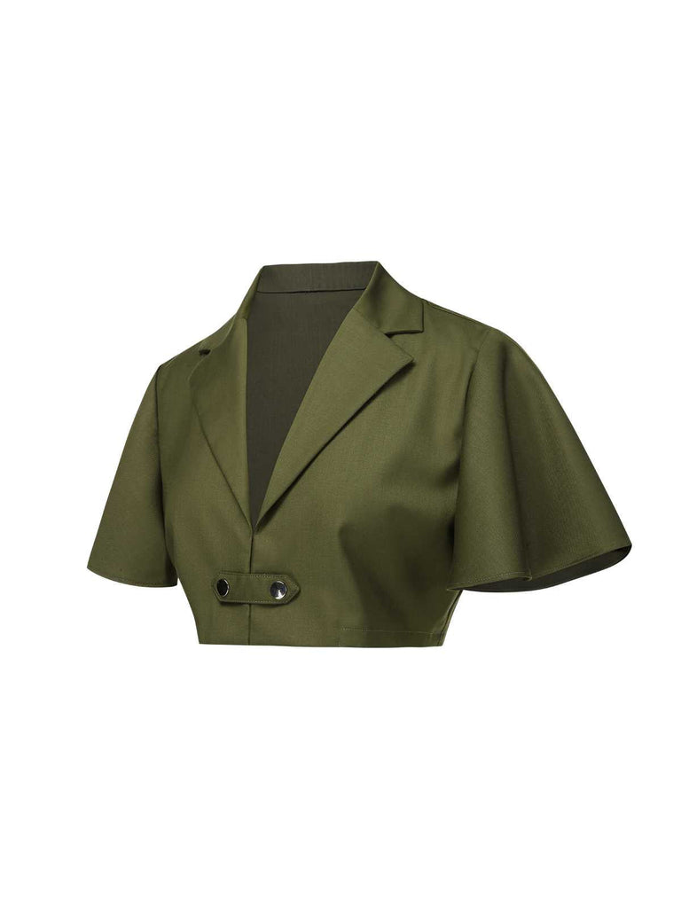 [Prevendita] Mantella corta con revers verde anni '50