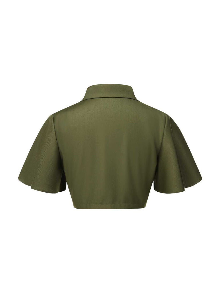 [Prevendita] Mantella corta con revers verde anni '50