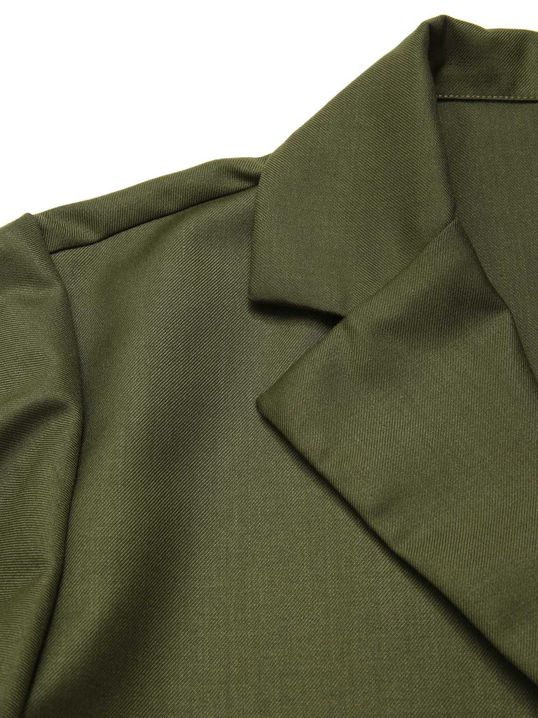 [Prevendita] 2PCS Abito vittoriano con fiocco e mantello verde anni '50