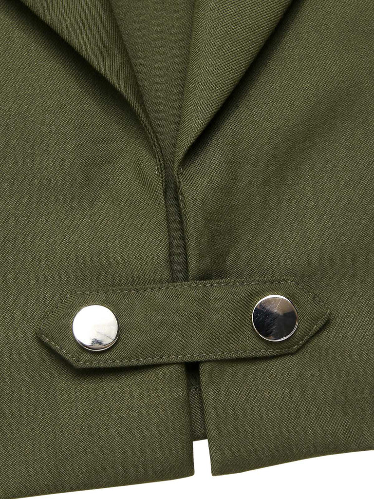 [Prevendita] 2PCS Abito vittoriano con fiocco e mantello verde anni '50