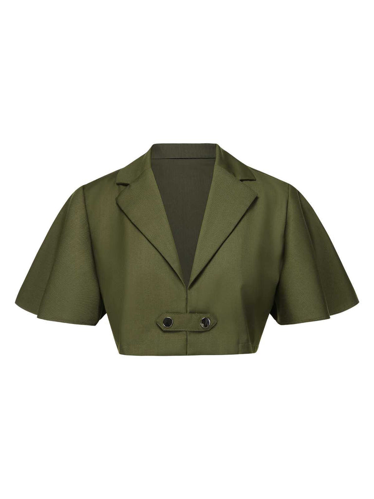 [Prevendita] 2PCS Abito vittoriano con fiocco e mantello verde anni '50