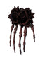 Forcina per capelli a forma di mano scheletrica e rose