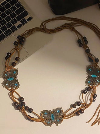 Bohemian Butterfly Beaded Waist Chain 2