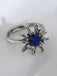 Accessori Bianco Vintage Edelweiss con Strass Ring 6