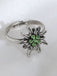 Accessori Bianco Vintage Edelweiss con Strass Ring 5
