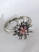 Accessori Bianco Vintage Edelweiss con Strass Ring 2