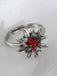 Accessori Bianco Vintage Edelweiss con Strass Ring 3