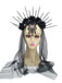 Accessori Nero Gotico Rose Veil Headpiece con Spikes 2