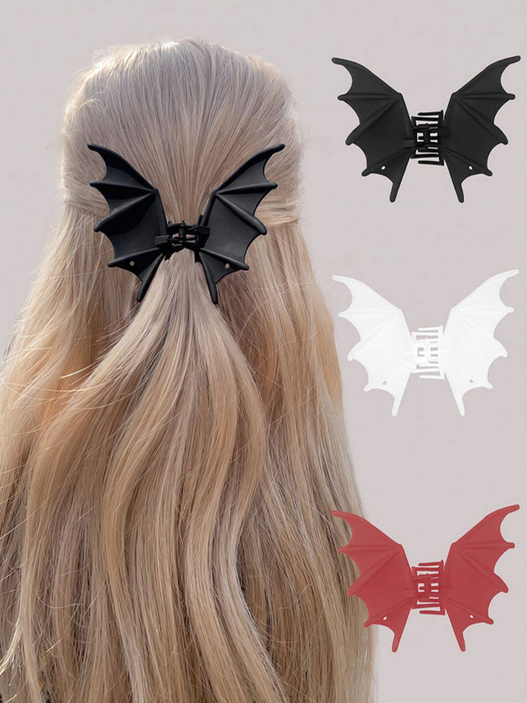 Accessori Nero Vintage Pipistrello Wing di Halloween Gotico Hair Claw Clip 4