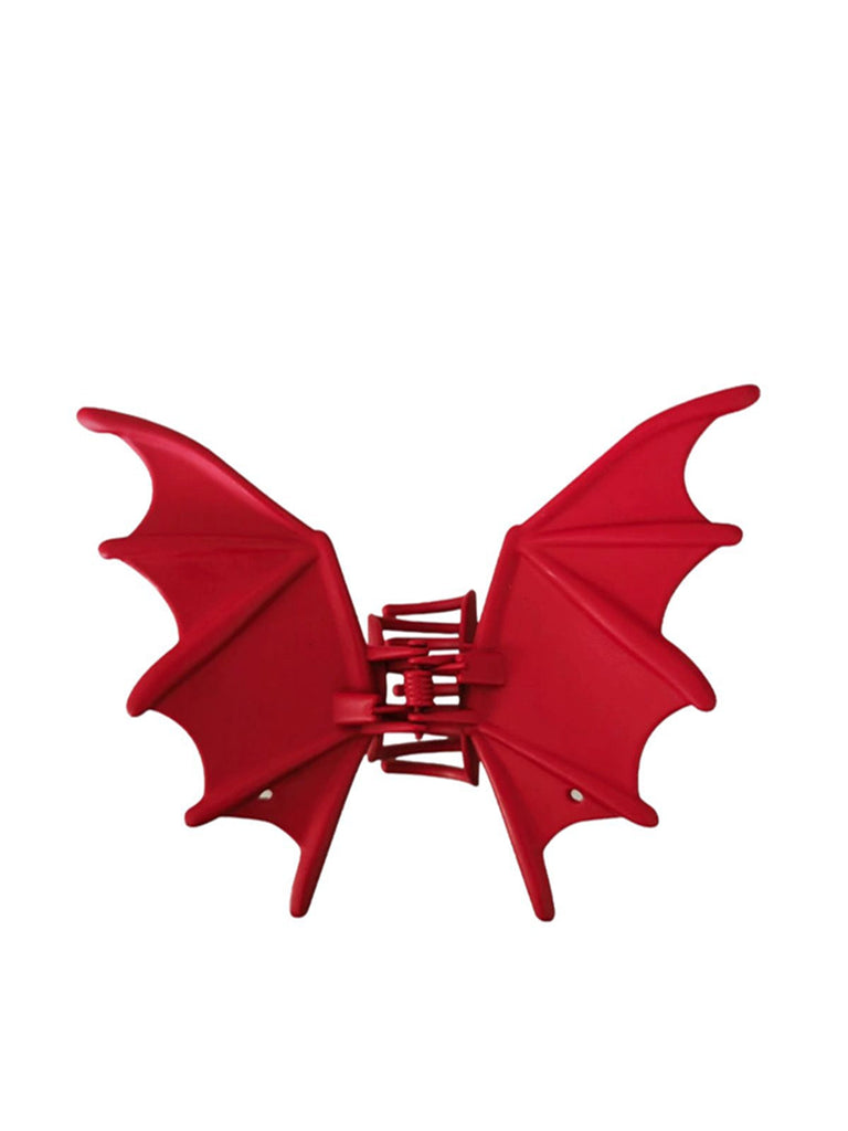 Accessori Nero Vintage Pipistrello Wing di Halloween Gotico Hair Claw Clip 2