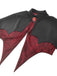 Mantella Nero Anni '50 Halloween Batwing High-low con Gem Necklace 5