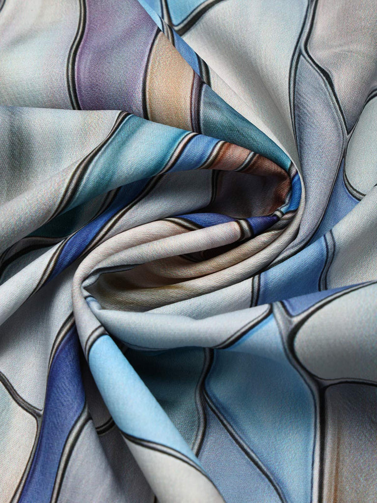 [Prevendita] Cardigan Kimono Multicolore Anni '70 con Stampa Geometrica Effetto Vetrata e Apertura Frontale 6