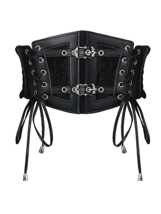 Cintura in pizzo nero vintage