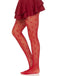 Calze collant con linee argyle a cuore retrò