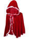 Mantella di velluto con pizzo di Halloween degli rosso anni '50