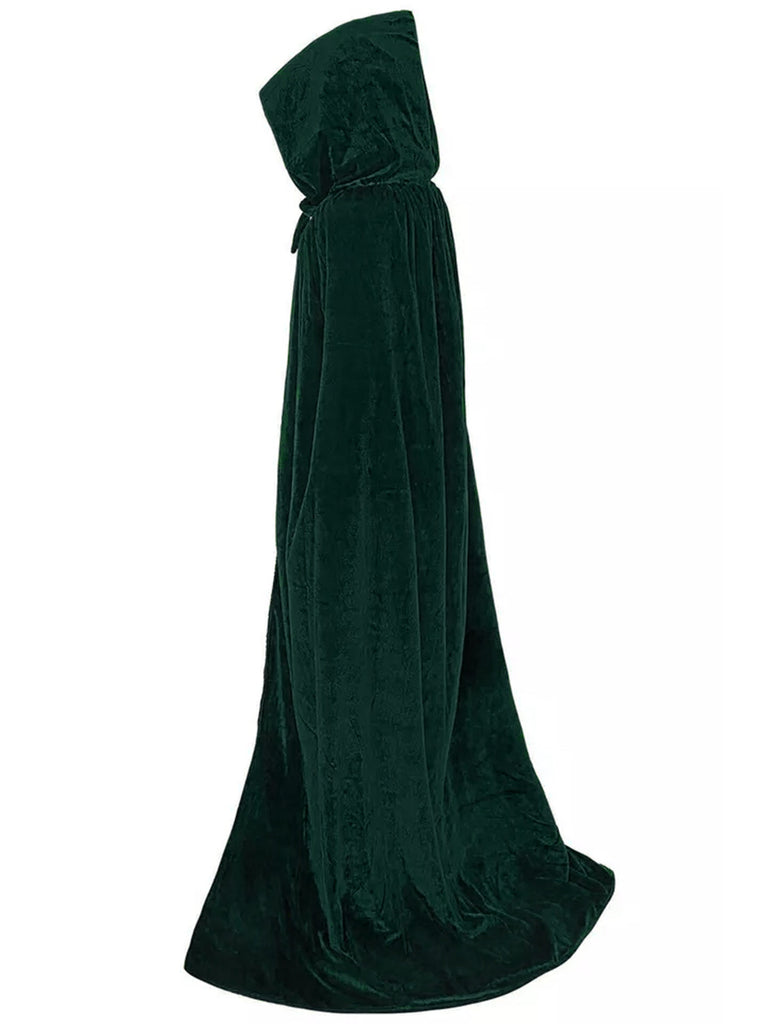 Mantella lunga con cappuccio natalizia anni '50