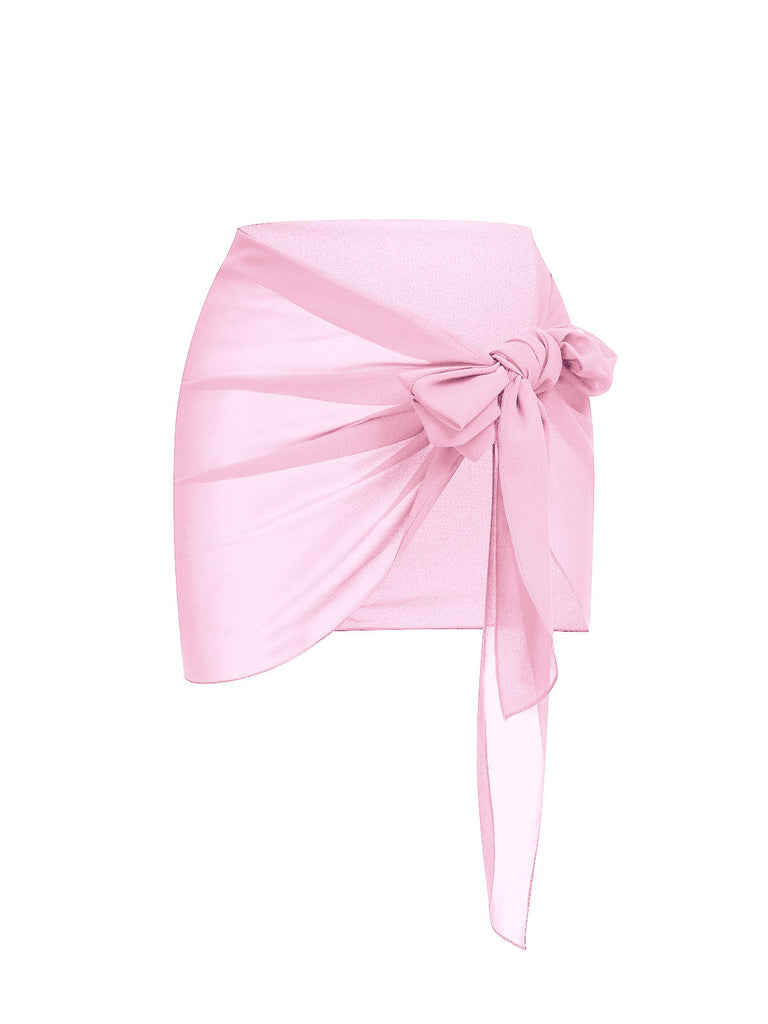 Copricostume in chiffon tinta unita vintage protezione solare