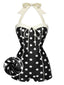 Costumi nero a pois anni '50