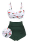 2PCS Set bikini con spalline a ciliegia anni '50