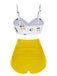 2PCS Set bikini con spalline a ciliegia anni '50