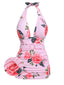 Costumi cintura rose rosa anni '30