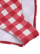Costumi intero con plaid fiocco lacci rosso anni '50
