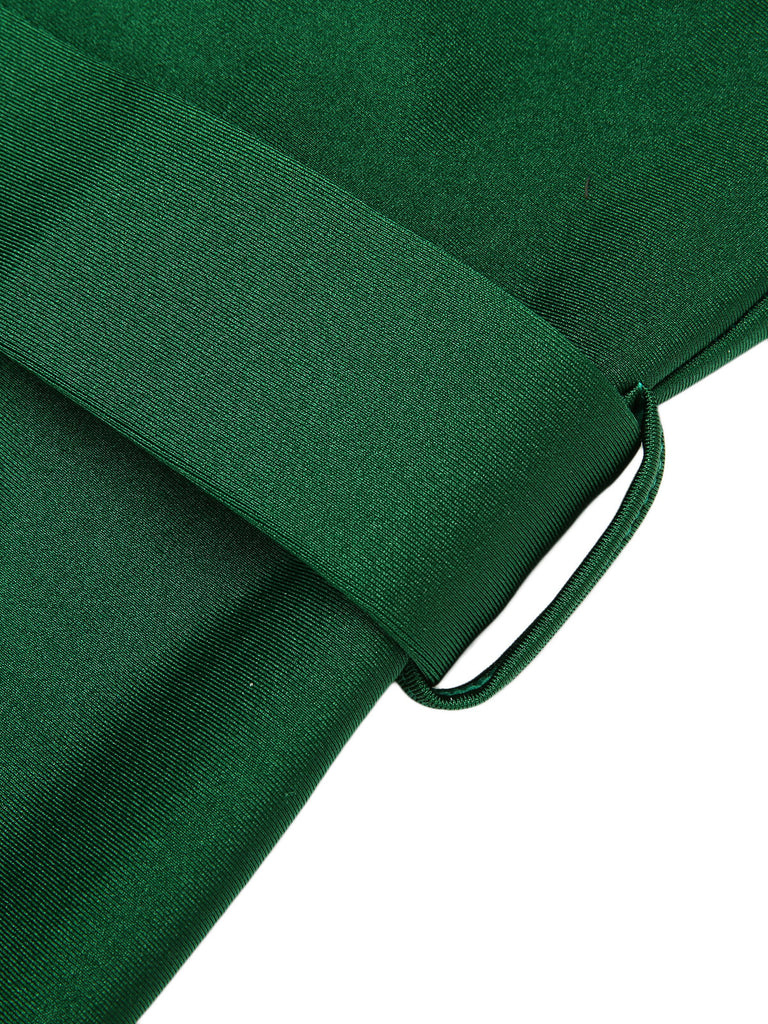 Costumi intero schiena scoperta con cintura verde anni '40