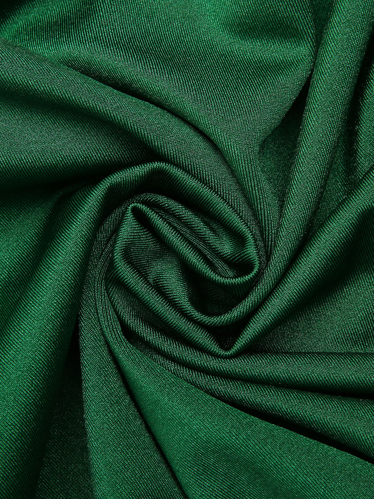 Costumi intero schiena scoperta con cintura verde anni '40