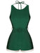 Costumi intero schiena scoperta con cintura verde anni '40
