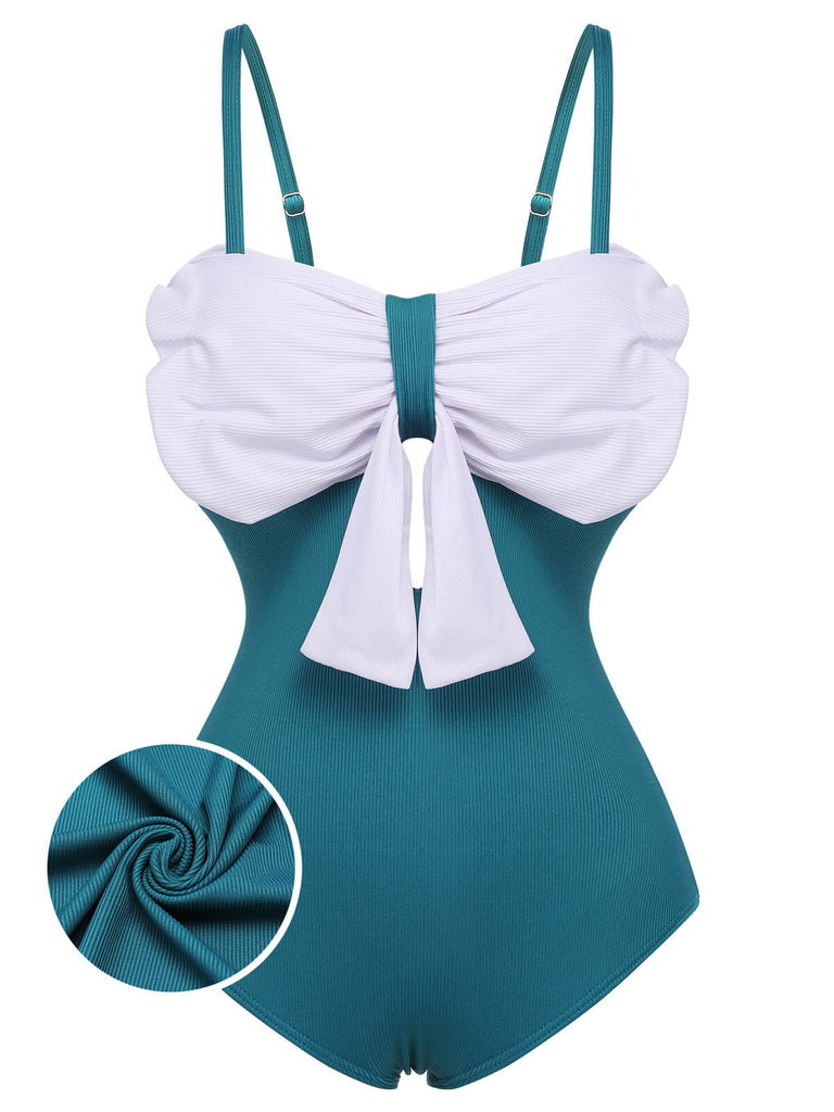 2PCS Costumi e gonna con fiocco blu anni '30