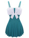 2PCS Costumi e gonna con fiocco blu anni '30