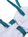 2PCS Costumi e gonna con fiocco blu anni '30