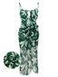 Costumi foglia verde con spalline sottili senza maniche anni '60