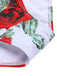 Costumi con rose floreale volant rosso  anni '40